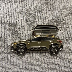 Subaru Crosstrek Green and Silver Car Pin